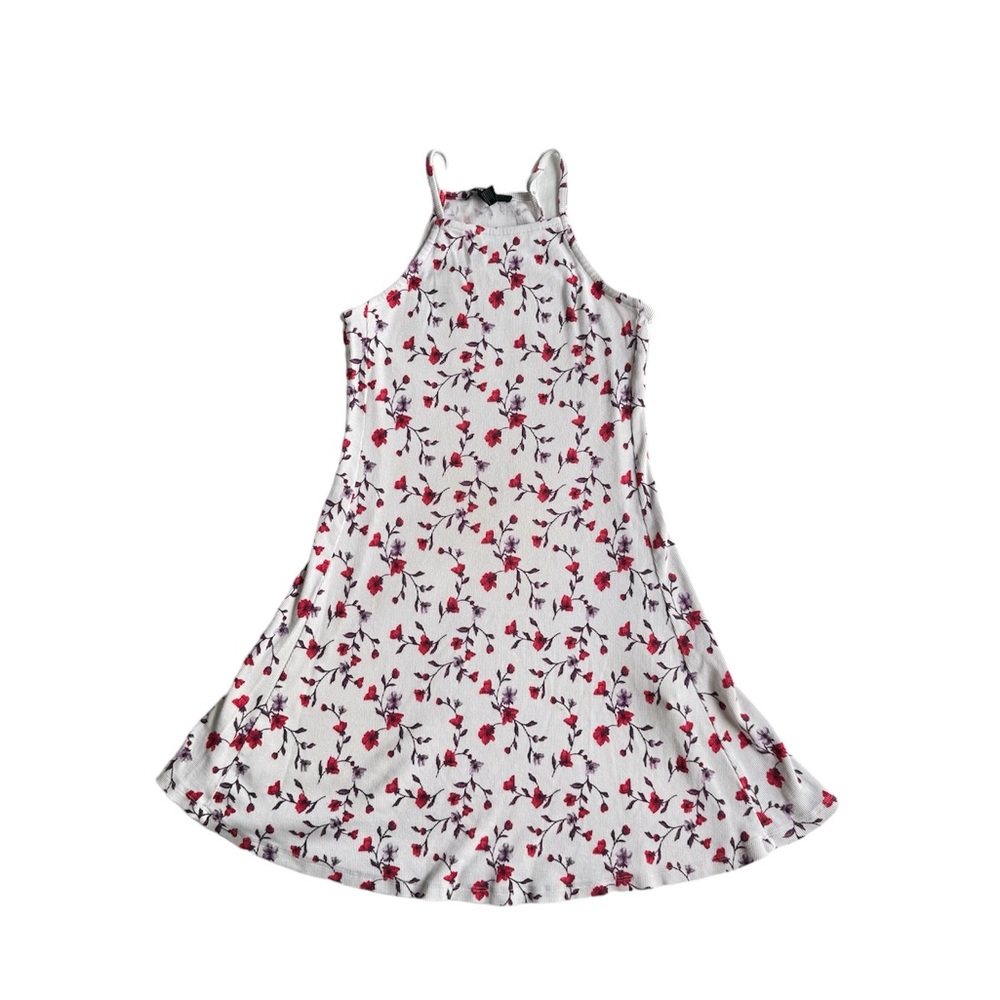 Forever 21 floral halter neck dress, M
